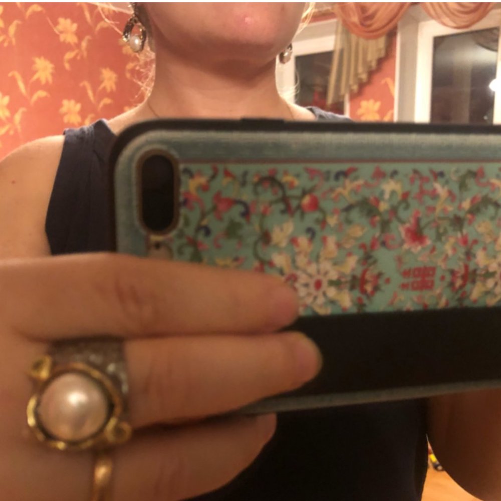 New Italian Jewelry Gold Plated Pearl Earrings - Picture 11 of 13